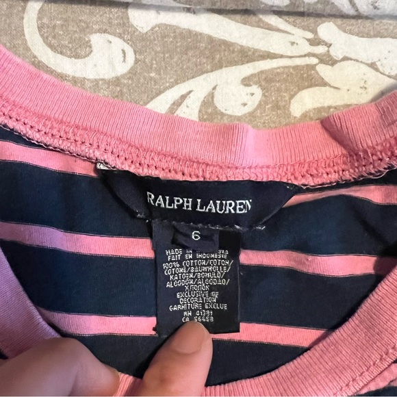 Ralph Lauren Kids Girls Tshirt Dress Size 6X - Picture 3 of 3
